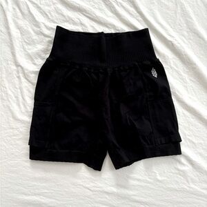 Free People Movement Good Karma Shorts - Black - M/L - New